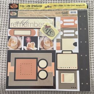 Quik-SAND Scrapbook Accents - Peach, Cream & Brown